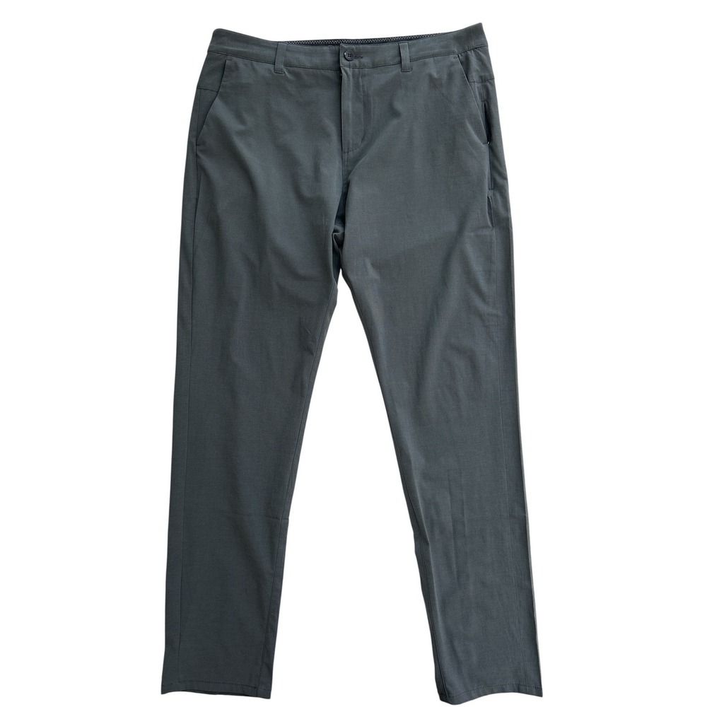 Vuori  Aim Mens Gray Soft Athletic‎ Casual Golf Commuter Pants